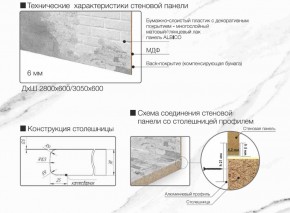 Кухонный фартук со столешницей (А-09) в едином стиле (3050 мм) в Ревде - revda.ok-mebel.com | фото 7