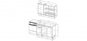 Кухонный гарнитур Антик 1200 (Стол. 26мм) в Ревде - revda.ok-mebel.com | фото 2