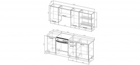 Кухонный гарнитур Антик 2000 (Стол. 26мм) в Ревде - revda.ok-mebel.com | фото 2