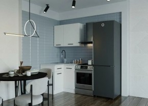 Кухонный гарнитур Белый Глянец 1000*1000 (Стол. 26мм) в Ревде - revda.ok-mebel.com | фото