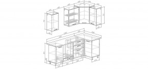 Кухонный гарнитур Белый Глянец 2200*1000 (Стол. 38мм) в Ревде - revda.ok-mebel.com | фото 2