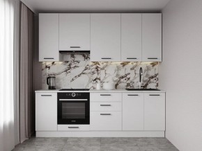 Кухонный гарнитур Белый Глянец 2400 h950 (Стол. 38мм) в Ревде - revda.ok-mebel.com | фото