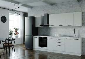 Кухонный гарнитур Белый Глянец 2800 (Стол. 38мм) в Ревде - revda.ok-mebel.com | фото
