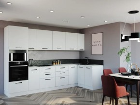 Кухонный гарнитур Белый Глянец 3200*1400 (Стол. 38мм) в Ревде - revda.ok-mebel.com | фото