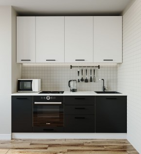 Кухонный гарнитур Графика 2200 (Стол. 26мм) в Ревде - revda.ok-mebel.com | фото