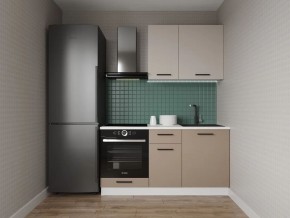 Кухонный гарнитур Каппучино 1600 (Стол. 38мм) в Ревде - revda.ok-mebel.com | фото