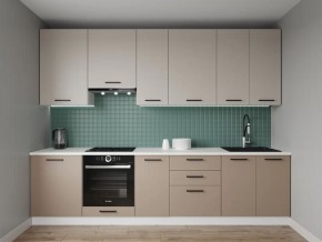 Кухонный гарнитур Каппучино 3000 h950 (Стол. 38мм) в Ревде - revda.ok-mebel.com | фото