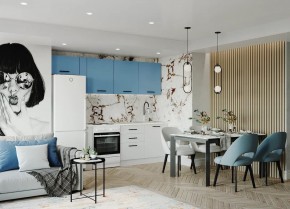Кухонный гарнитур Капри 2550 (Стол. 26мм) в Ревде - revda.ok-mebel.com | фото