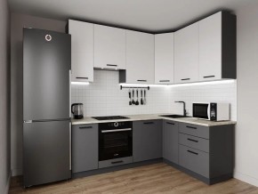 Кухонный гарнитур Меренга 2200*1600 h950 (Стол. 26мм) в Ревде - revda.ok-mebel.com | фото
