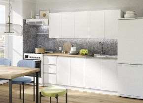 Кухня "МОРИ" 2.0 м (белый/дуб вотан) в Ревде - revda.ok-mebel.com | фото 5