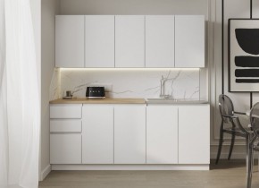 Кухня "МОРИ" 2.0 м (белый/дуб вотан) в Ревде - revda.ok-mebel.com | фото 7