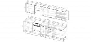 Кухонный гарнитур Ниагара 3000 (Стол. 38мм) в Ревде - revda.ok-mebel.com | фото 2