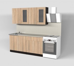 Кухня Симона Демо 1700 (Венга/Дуб Сонома) в Ревде - revda.ok-mebel.com | фото