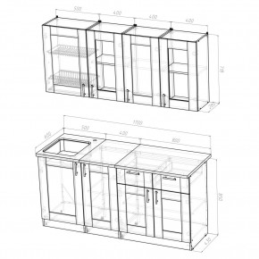 Кухня Симона Демо 1700 (Венга/Дуб Сонома) в Ревде - revda.ok-mebel.com | фото 2