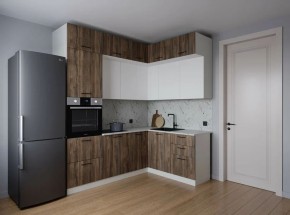 Кухонный гарнитур Старое Дерево 2200*1700 (Стол. 26мм) в Ревде - revda.ok-mebel.com | фото