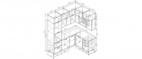 Кухонный гарнитур Старое Дерево 2200*1700 (Стол. 26мм) в Ревде - revda.ok-mebel.com | фото 2