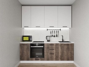 Кухонный гарнитур Старое Дерево 2200 h950 (Стол. 26мм) в Ревде - revda.ok-mebel.com | фото