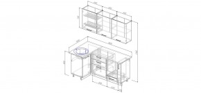 Кухонный гарнитур угловой Дели 1000*1800 (Стол. 38мм) в Ревде - revda.ok-mebel.com | фото 2