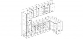 Кухонный гарнитур угловой Капри 3200х1400 (Стол. 38мм) в Ревде - revda.ok-mebel.com | фото 2