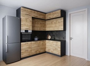 Кухонный гарнитур угловой Крафт 2200*1700 (Стол. 26мм) в Ревде - revda.ok-mebel.com | фото