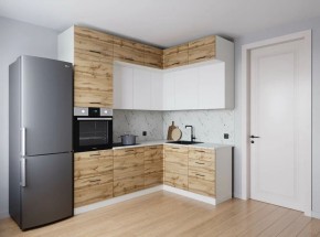 Кухонный гарнитур угловой Лада 2200*1700 (Стол. 26мм) в Ревде - revda.ok-mebel.com | фото