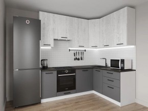 Кухонный гарнитур угловой Санторини 2200*1600 h950 (Стол. 38мм) в Ревде - revda.ok-mebel.com | фото