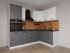 Кухонный гарнитур угловой Санторини 2400*1600 (Стол. 26мм) в Ревде - revda.ok-mebel.com | фото