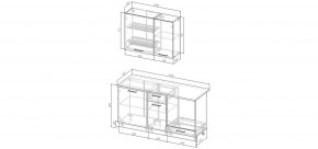 Кухонный гарнитур Умбра 1600 (Стол. 26мм) в Ревде - revda.ok-mebel.com | фото 2
