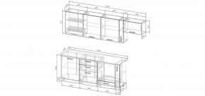 Кухонный гарнитур Виола 2550 (Стол. 26мм) в Ревде - revda.ok-mebel.com | фото 2