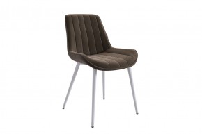 ЛАРИ Стул (кофе (велюр)/белый​​​​​​​) в Ревде - revda.ok-mebel.com | фото