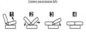 ЛАУРА ЛЮКС Диван Лаура Люкс БД+2подушки в Ревде - revda.ok-mebel.com | фото 7