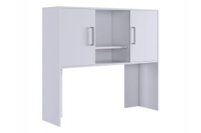 ЛАЙТ 2 Надстройка стола компьютерного (1200) белый в Ревде - revda.ok-mebel.com | фото