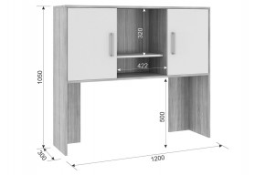 ЛАЙТ 2 Надстройка стола компьютерного (1200) в Ревде - revda.ok-mebel.com | фото 2