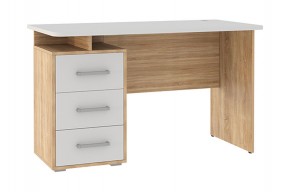 ЛАЙТ 2 Стол компьютерный (1200)  дуб сонома/белый в Ревде - revda.ok-mebel.com | фото
