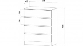 ЛЕНОРА Спальный гарнитур (модульный) графит в Ревде - revda.ok-mebel.com | фото 3
