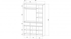 ЛЕНОРА Спальный гарнитур (модульный) кашемир в Ревде - revda.ok-mebel.com | фото 9