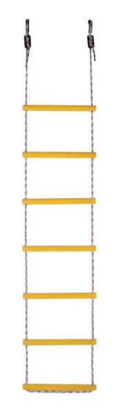 Лестница веревочная 7 перекладин цв.желтый D=30 в Ревде - revda.ok-mebel.com | фото 1