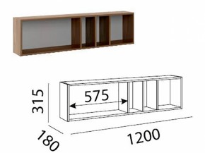 Лимба (гостиная) М11 Полка навесная в Ревде - revda.ok-mebel.com | фото