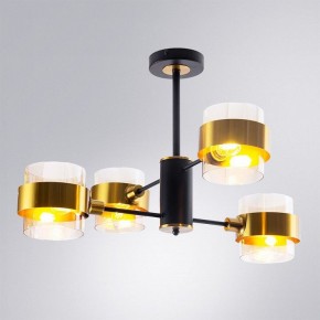 Люстра на штанге Arte Lamp Carlo A8205SP-4BK в Ревде - revda.ok-mebel.com | фото 2