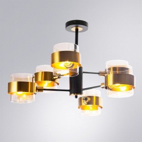 Люстра на штанге Arte Lamp Carlo A8205SP-6BK в Ревде - revda.ok-mebel.com | фото 2