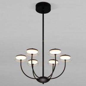 Люстра на штанге Eurosvet Fungo 50388 LED черный в Ревде - revda.ok-mebel.com | фото