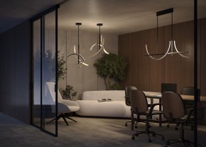Люстра на штанге Maytoni Wabi MOD428PL-L27BK в Ревде - revda.ok-mebel.com | фото 6