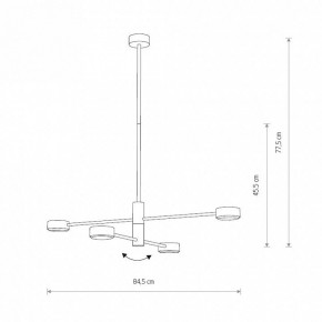 Люстра на штанге Nowodvorski Orbit 7941 в Ревде - revda.ok-mebel.com | фото 2