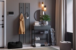МЕБЕЛЬСОН К19 Прихожая (графит) в Ревде - revda.ok-mebel.com | фото
