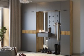 МЕБЕЛЬСОН К33 Прихожая (дуб крафт золотой/белое дерево) в Ревде - revda.ok-mebel.com | фото