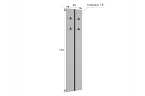 МЕРСИ Прихожая (модульная) графит в Ревде - revda.ok-mebel.com | фото 2