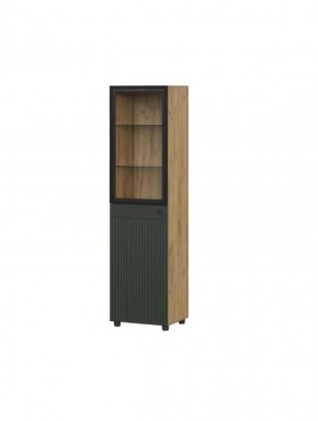 МИЛАН Гостиная (Дуб Золотой/Олива софт) модульная в Ревде - revda.ok-mebel.com | фото 3