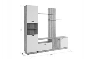 МОДИ К1 Гостиная (белое дерево) в Ревде - revda.ok-mebel.com | фото 2