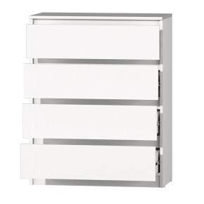 МС "Хилтон" Комод №1 800 (4 ящ.) белый текстурный в Ревде - revda.ok-mebel.com | фото 3