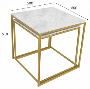 Набор из 2 столов журнальных МеталлАрт М002 в Ревде - revda.ok-mebel.com | фото 13
